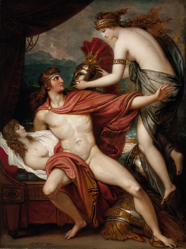 Thetis Bringing the Armor to Achilles, Benjamin West, 1804, Los Angeles County Museum of Art (LACMA)