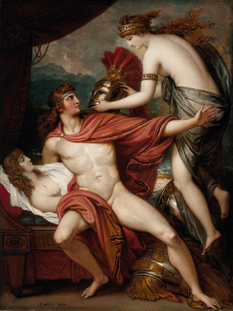 Thétis apportant l'armure à Achille, Benjamin West, 1804, Los Angeles County Museum of Art (LACMA)