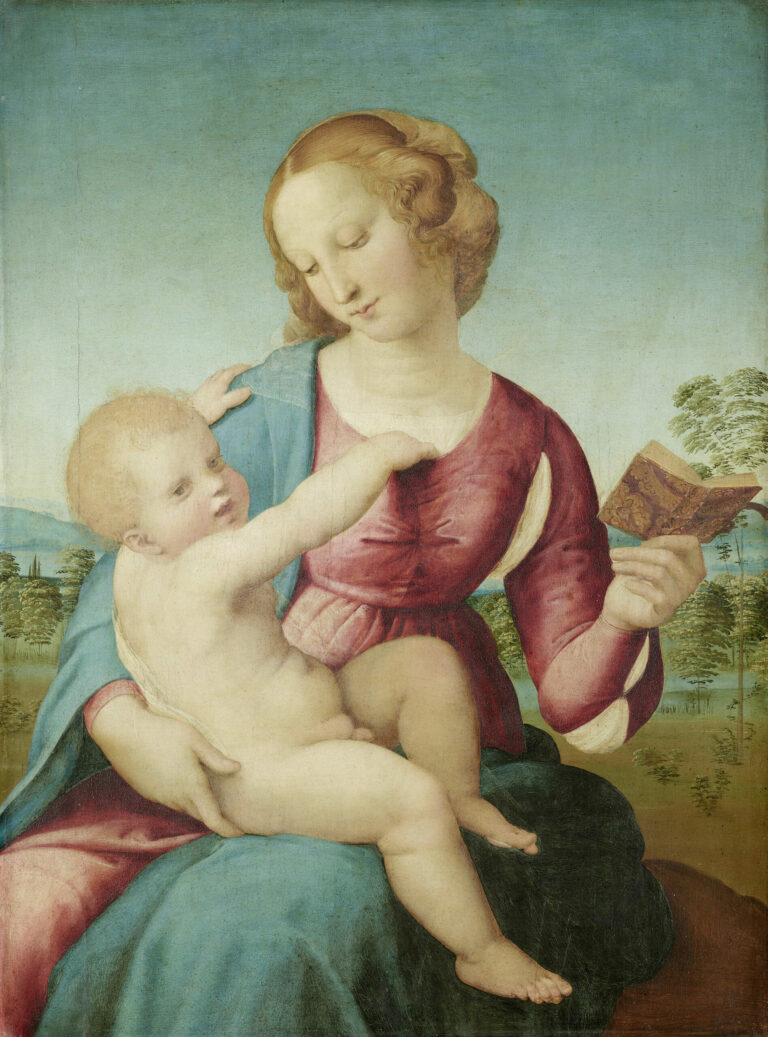 Virgin and Child - Madonna Colonna, Raphael, circa 1507-1508, Staatliche Museen zu Berlin, Gemäldegalerie