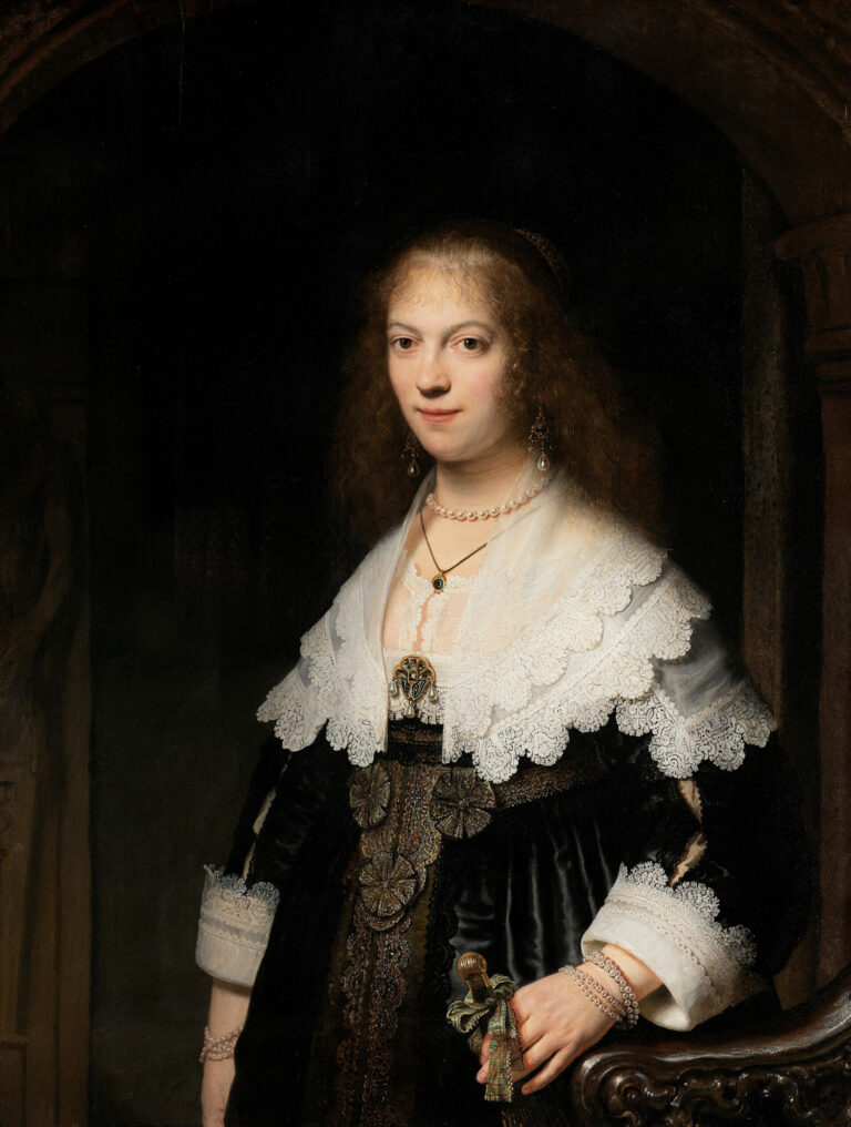 Portrait of a Woman, probably Maria Trip (1619-1683), Rembrandt van Rijn, 1639, Rijksmuseum, Amsterdam