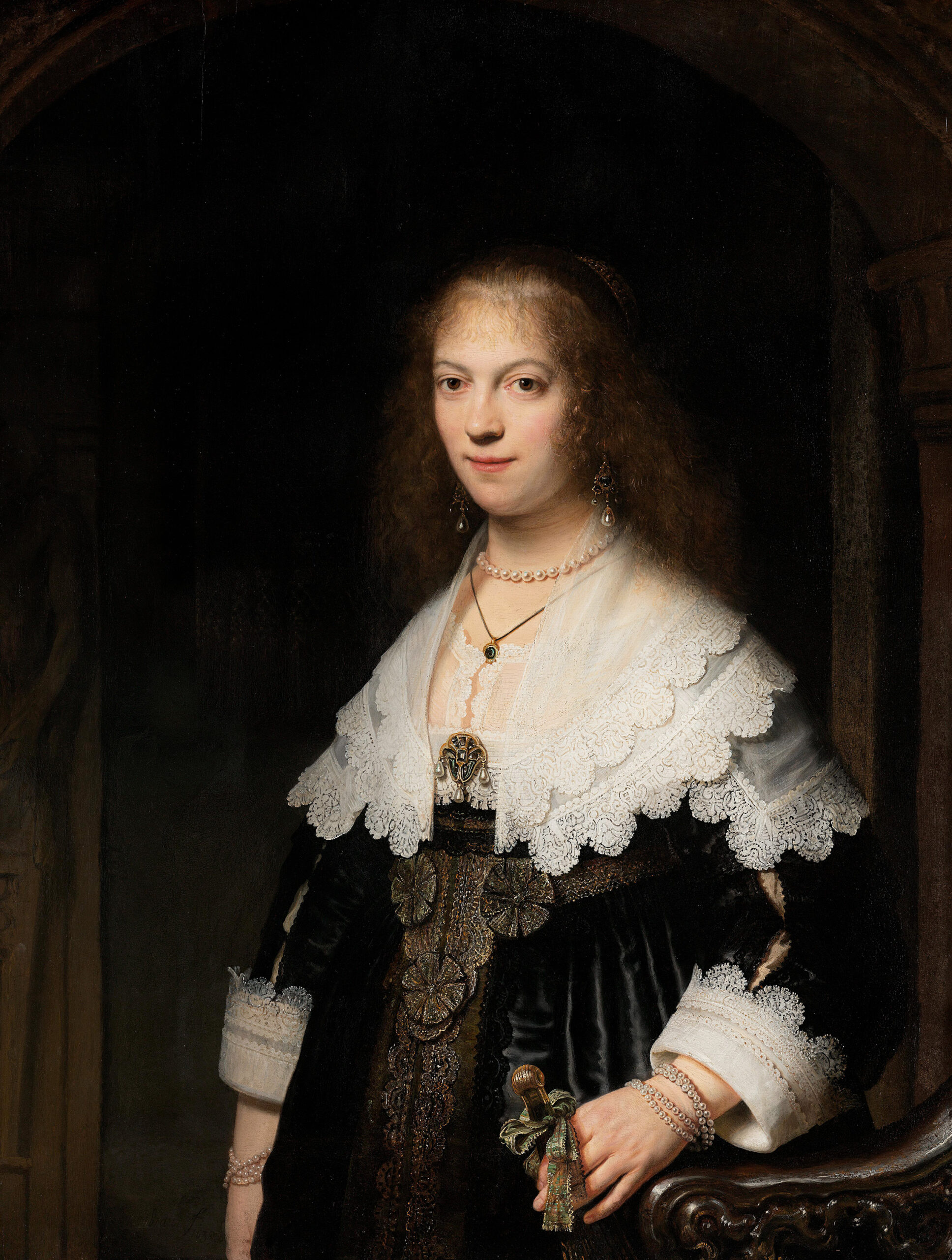 Portrait de femme, probablement Maria Trip (1619-1683), Rembrandt van Rijn, 1639, Rijksmuseum, Amsterdam Portrait de femme, probablement Maria Trip (1619-1683), Rembrandt van Rijn, 1639, Rijksmuseum, Amsterdam