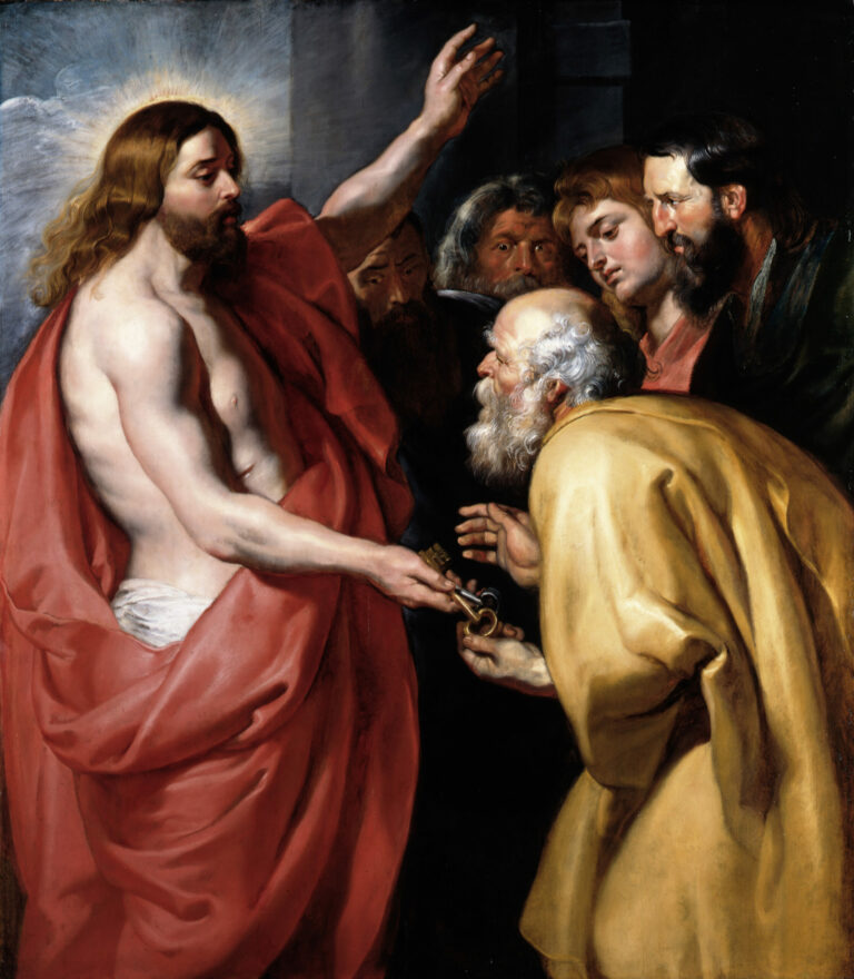 Christ Giving the Keys of Heaven to Saint Peter, Peter Paul Rubens, circa 1613-1615, Gemäldegalerie, Berlin