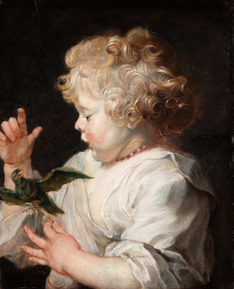 L'enfant à l'oiseau, Pierre Paul Rubens, vers 1614 (révision après 1625), Staatliche Museen zu Berlin, Gemäldegalerie / Christoph Schmidt Public Domain