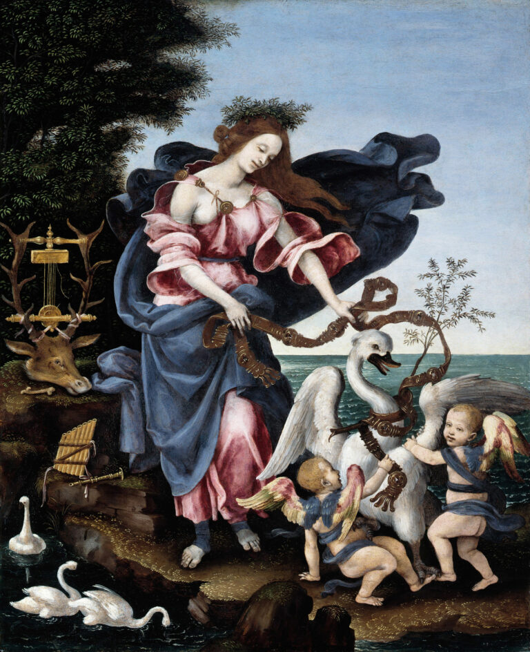 The Muse Erato, Filippino Lippi, circa 1500, Gemäldegalerie, Staatliche Museen zu Berlin