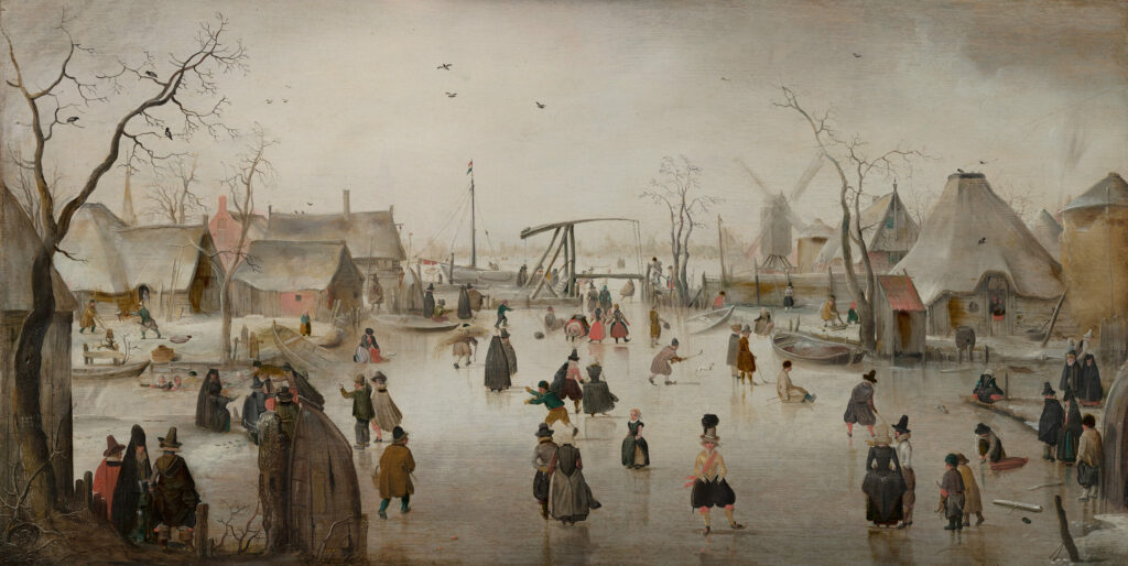 Ice Scene, Hendrick Avercamp, circa 1610, Mauritshuis, The Hague