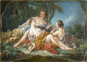 Les Confidences Pastorales, François Boucher, circa 1745, Los Angeles County Museum of Art (LACMA)