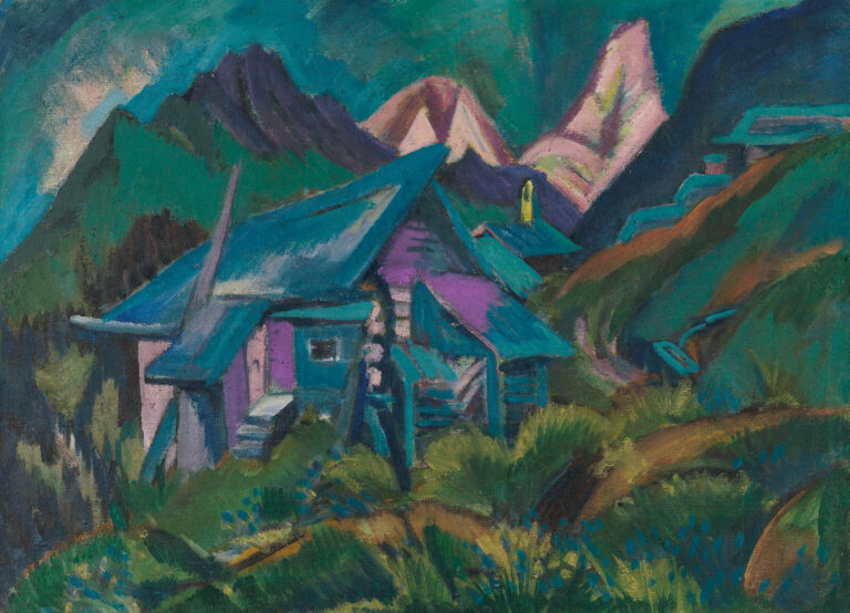 Alpine Chalets and Tinzenhorn, Ernst Ludwig Kirchner, 1919-1920, Pinakothek der Moderne Munich