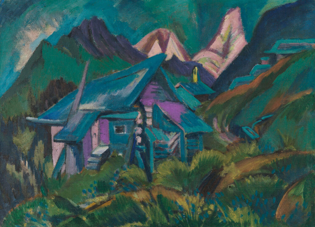 Chalets d'alpage et Tinzenhorn, Ernst Ludwig Kirchner, 1919-1920, Pinakothek der Moderne Munich