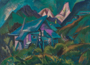 Chalets d'alpage et Tinzenhorn, Ernst Ludwig Kirchner, 1919-1920, Pinakothek der Moderne Munich