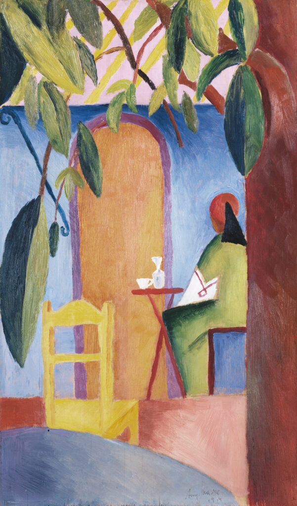 Café turc, August Macke, 1914, Städtische Galerie im Lenbachhaus und Kunstbau Munich, Fondation Bernhard et Elly Koehler 1965