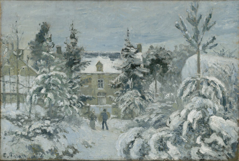 Piette's House at Montfoucault, Camille Pissarro, 1874, Clark Art Institute, 1955.826