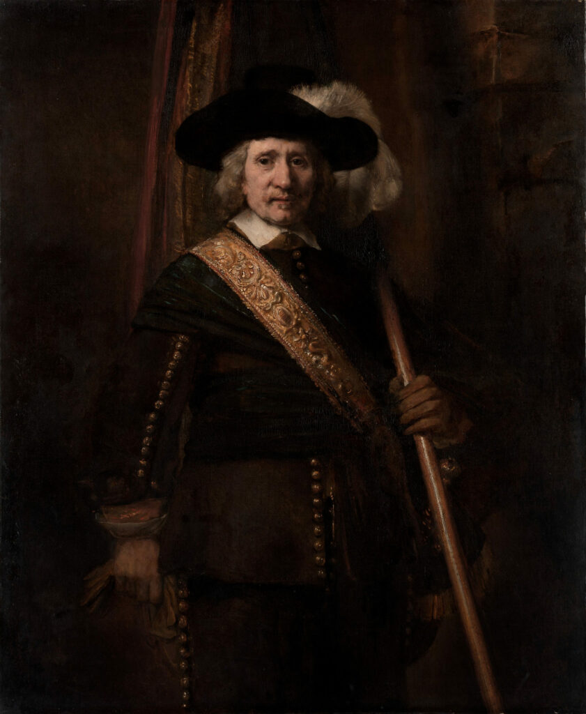 The Standard Bearer (probably Floris Soop, 1604–1657), Rembrandt van Rijn, 1654, The Metropolitan Museum of Art, New York