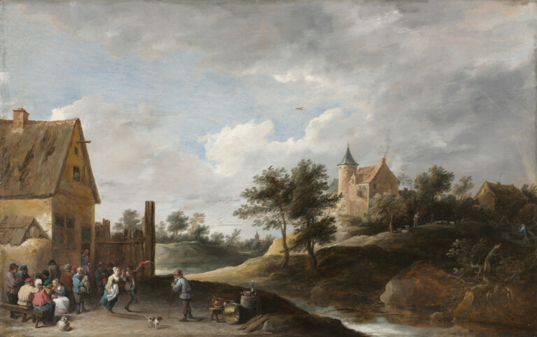 Landscape with Peasants Dancing, David Teniers the Younger, circa 1645-1650, The Cleveland Museum of Art