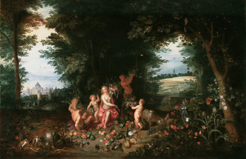 Paysage avec Cérès (Allégorie de la Terre), Jan Brueghel le Jeune et Hendrik van Balen, années 1630, The J. Paul Getty Museum, Los Angeles