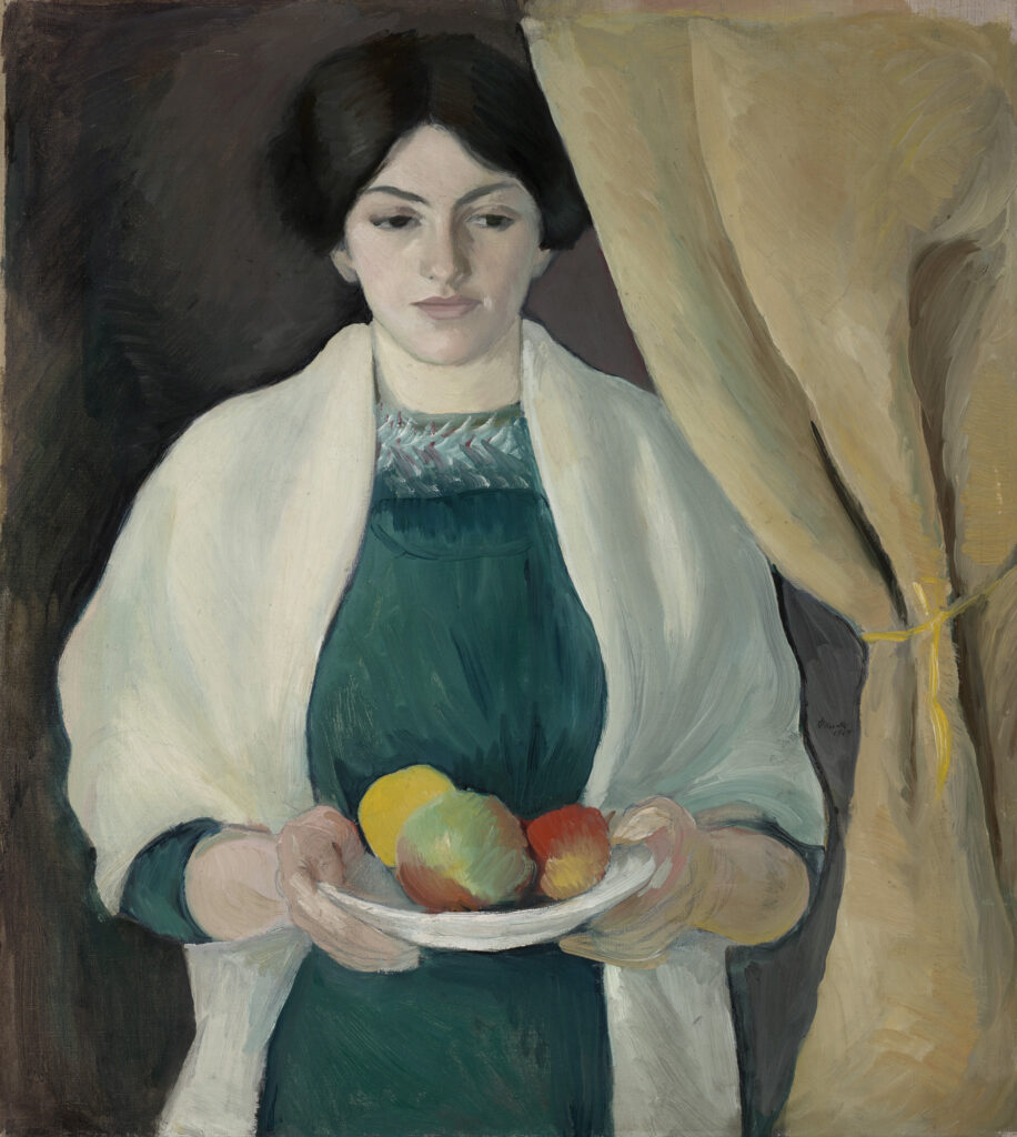 Portrait with Apples, August Macke, 1909, Städtische Galerie im Lenbachhaus und Kunstbau, Munich