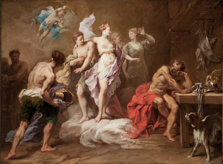 Vénus commandant des armes à Vulcain pour Énée, Jean Restout, 1717, Los Angeles County Museum of Art (LACMA)