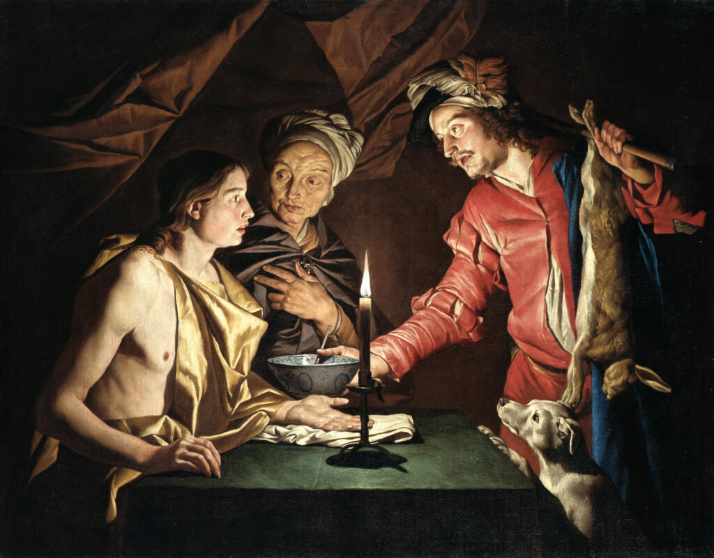 Ésaü vendant son droit d'aînesse, Matthias Stom, 1642-1645, Gemäldegalerie, Staatliche Museen zu Berlin