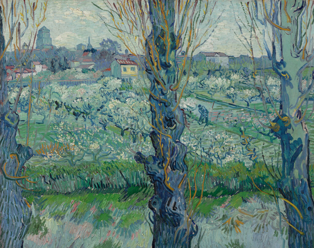 Vue d'Arles, Vincent van Gogh, 1889, Neue Pinakothek, Munich, Bayerische Staatsgemäldesammlungen