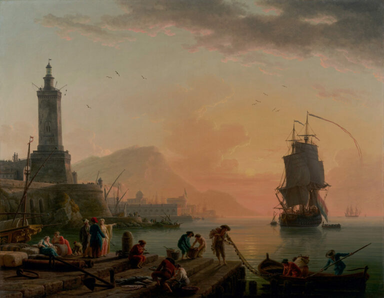 Calme dans un port méditerranéen, Claude-Joseph Vernet, 1770, The J. Paul Getty Museum, Los Angeles