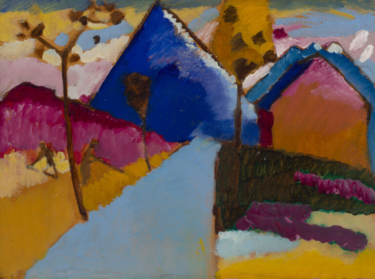 Kochel – Straight Road, Wassily Kandinsky, 1909, Städtische Galerie im Lenbachhaus und Kunstbau, Munich