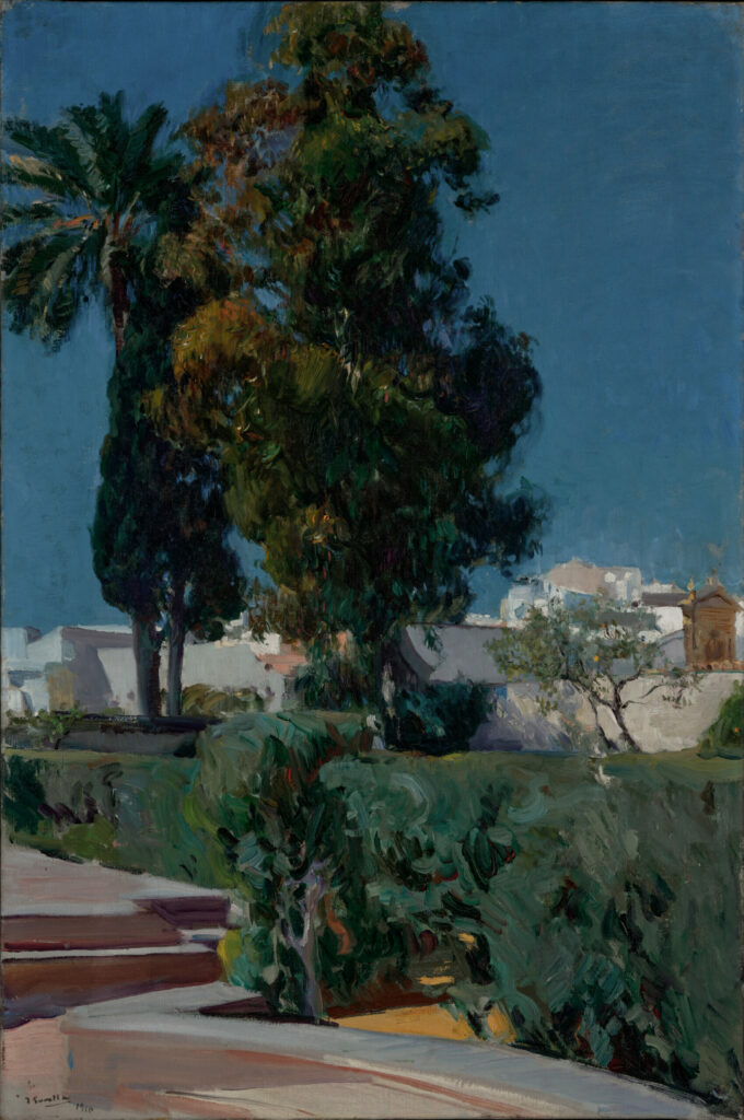 Coin du jardin, Alcazar, Séville, Joaquín Sorolla y Bastida, vers 1910, The J. Paul Getty Museum, Los Angeles