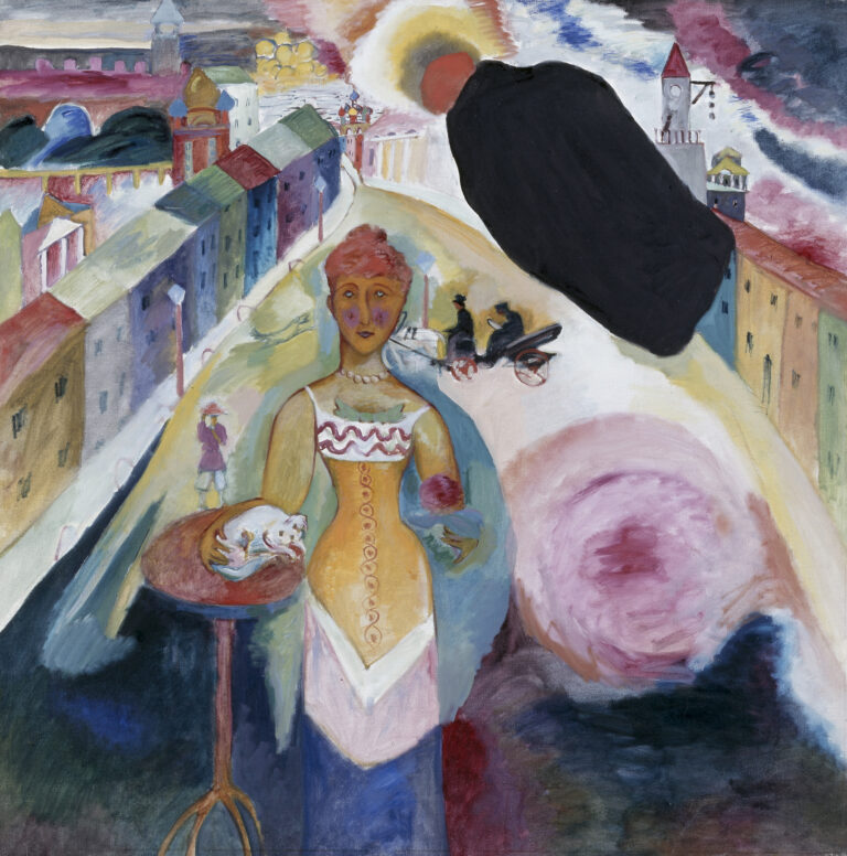 Lady in Moscow, Wassily Kandinsky, 1912, Städtische Galerie im Lenbachhaus, Munich
