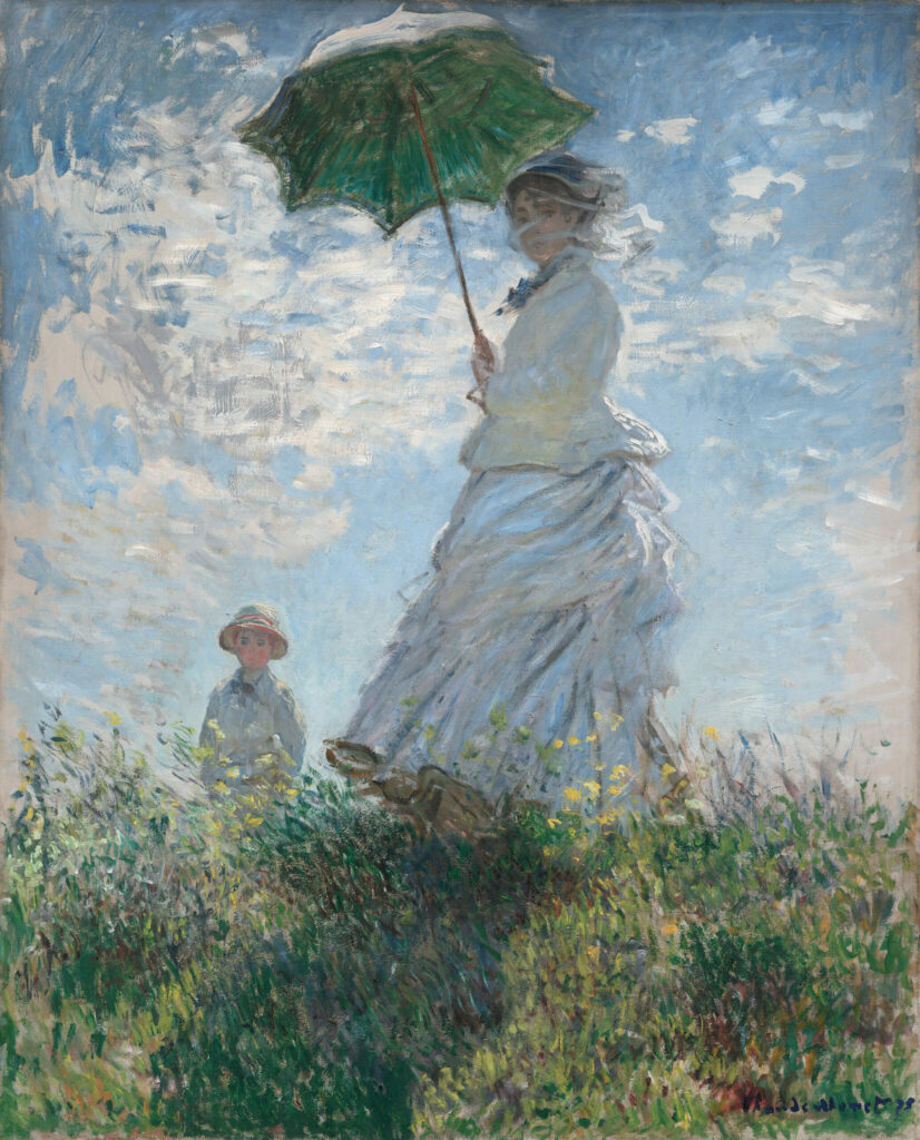 Woman with a Parasol — Madame Monet and Her Son, Claude Monet, 1875, National Gallery of Art, Washington