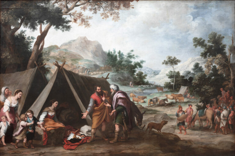 Laban à la recherche de ses idoles domestiques volés, Bartolomé Esteban Murillo, vers 1665–1670, Cleveland Museum of Art