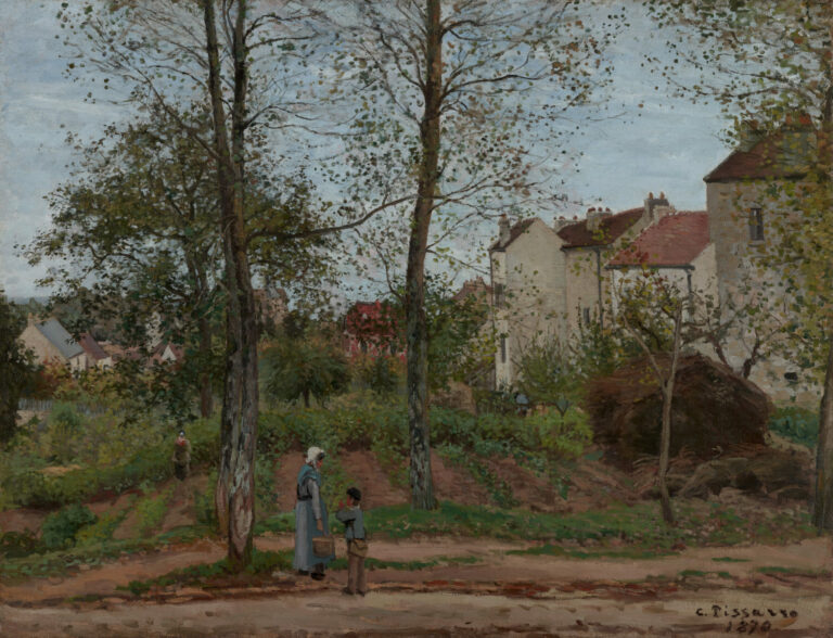 Landscape at Louveciennes (Autumn), Camille Pissarro, 1870, The J. Paul Getty Museum, Los Angeles