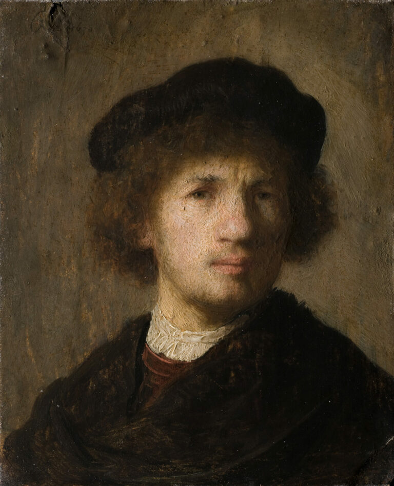 Self-Portrait, Rembrandt Harmensz. van Rijn, 1630, Nationalmuseum, Stockholm