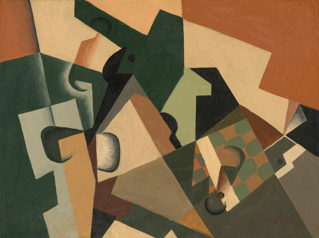 Verre et damier, Juan Gris, vers 1917, National Gallery of Art, Washington