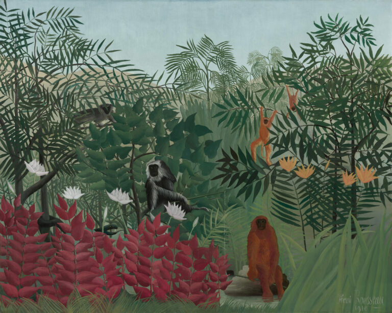 Forêt tropicale avec singes, Henri Rousseau, 1910, National Gallery of Art, Washington