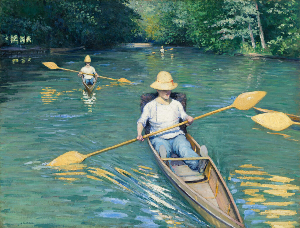 Skiffs, Gustave Caillebotte, 1877, National Gallery of Art, Washington