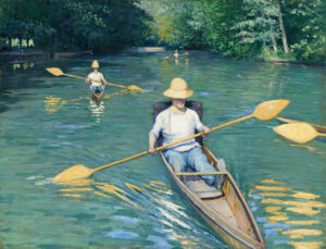 Skiffs, Gustave Caillebotte, 1877, National Gallery of Art, Washington