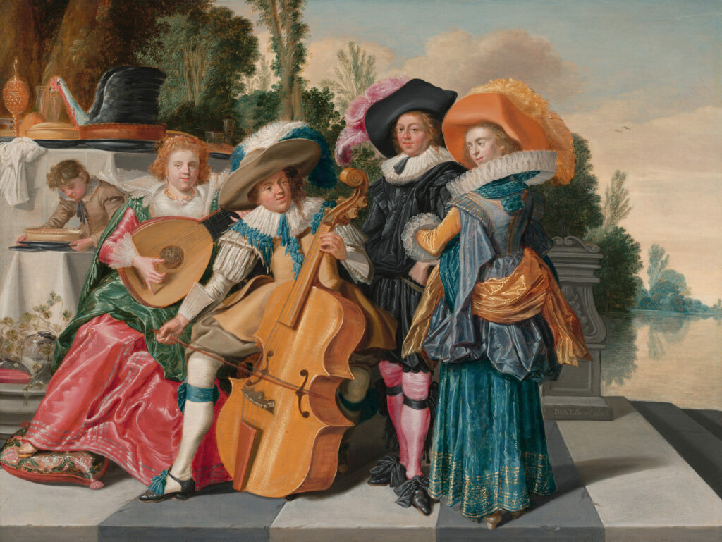 Joyeuse compagnie sur une terrasse, Dirck Hals, 1625, National Gallery of Art, Washington