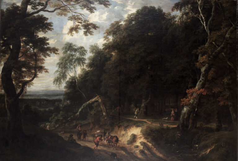 La Forêt de Soignes aux personnages, Jacques d'Arthois, 1686, Musée des Beaux-Arts de Gand (MSK Gent)
