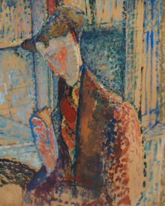 Rêverie (Étude pour le portrait de Frank Burty Haviland), Amedeo Modigliani, 1914, Los Angeles County Museum of Art (LACMA)