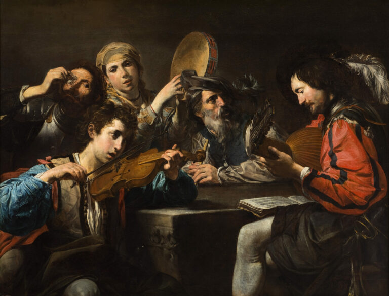 A Musical Party, Valentin de Boulogne, c. 1623–1626, Los Angeles County Museum of Art (LACMA)