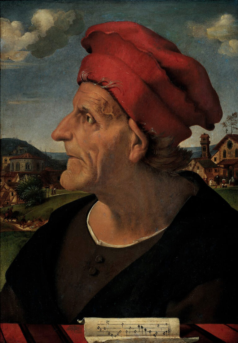 Posthumous Portrait of Francesco Giamberti (1405–c.1482), Father of Giuliano da Sangallo, Piero di Cosimo, after 1482, Mauritshuis, The Hague