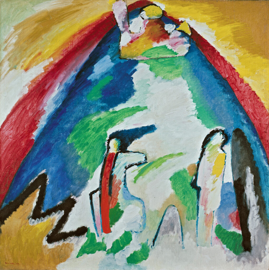 Mountain, Wassily Kandinsky, 1909, Städtische Galerie im Lenbachhaus und Kunstbau, Munich