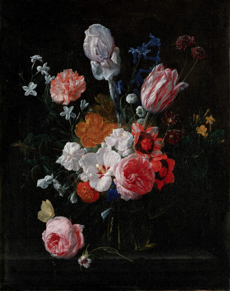 A Bouquet of Flowers in a Crystal Vase, Nicolaes van Veerendael, 1662, The Metropolitan Museum of Art (MET), New York