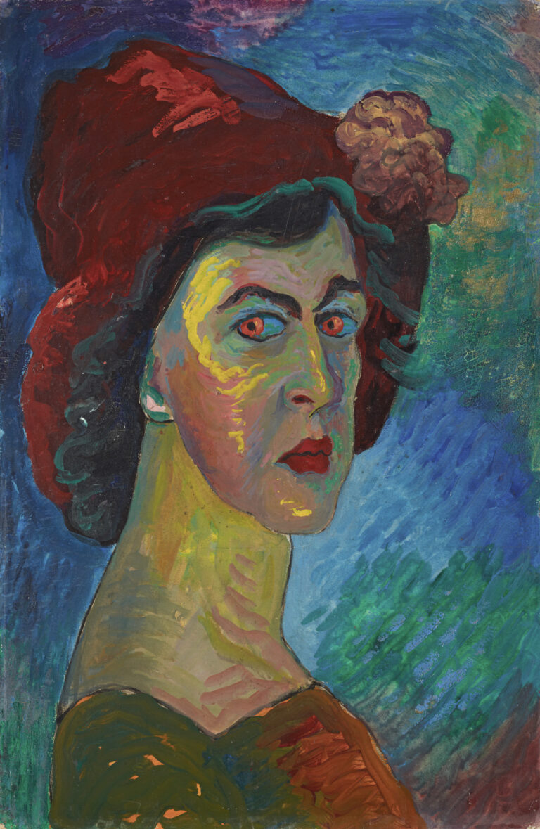 Autoportrait I, Marianne von Werefkin, vers 1910, Städtische Galerie im Lenbachhaus und Kunstbau, Munich