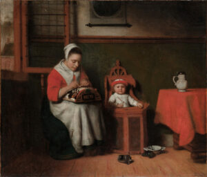 La Dentellière, Nicolaes Maes, vers 1656, The Metropolitan Museum of Art, New York