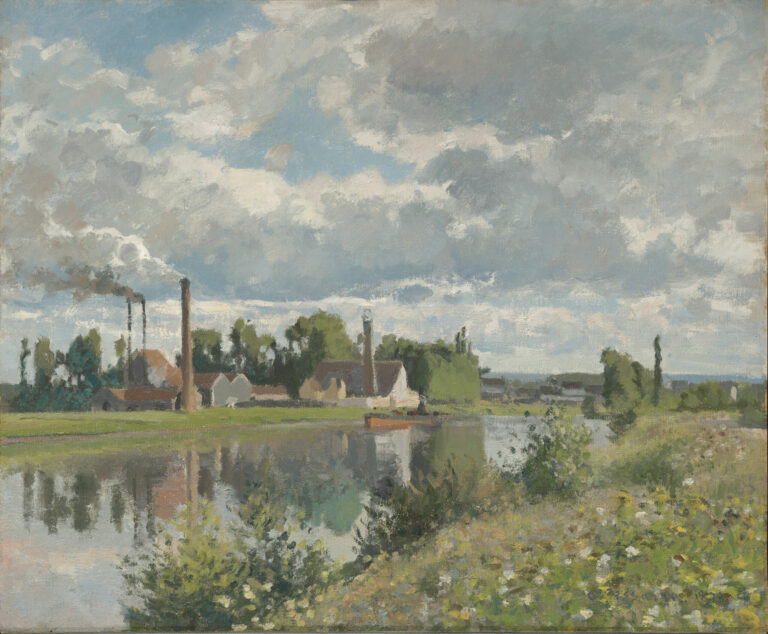 The River Oise near Pontoise, Camille Pissarro, 1873, Clark Art Institute, Williamstown, Massachusetts, 1955.554