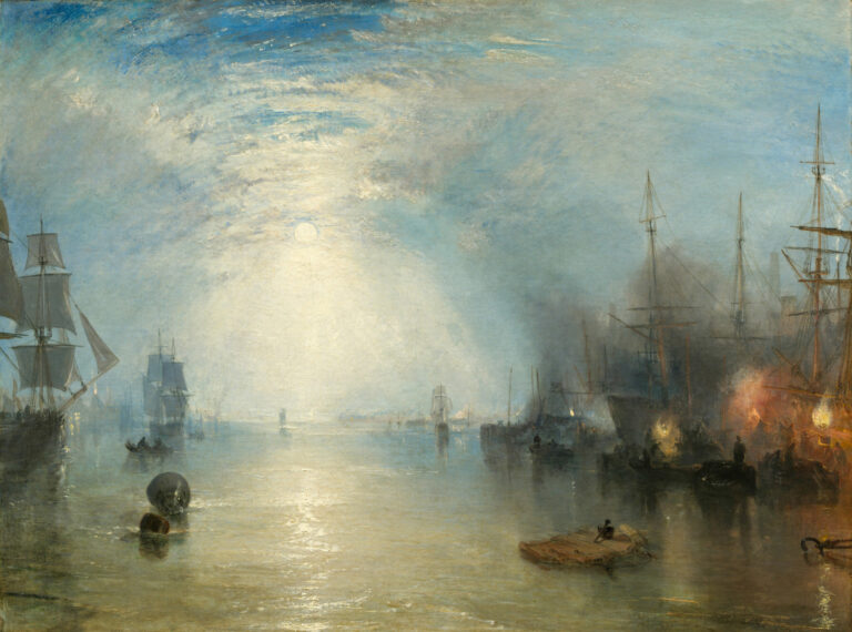 Marins chargeant du charbon au clair de lune, Joseph Mallord William Turner, 1835, National Gallery of Art, Washington D.C.