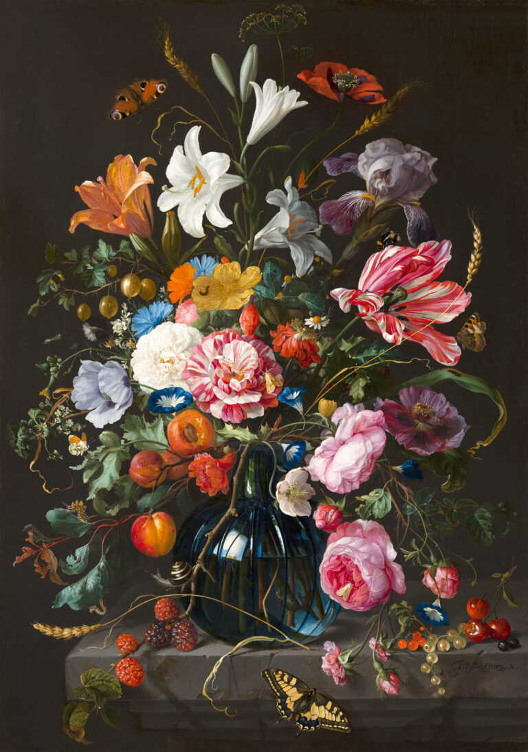 Vase of Flowers, Jan Davidsz de Heem, c. 1670, Mauritshuis, The Hague