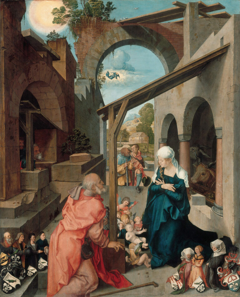 Paumgartner Altarpiece: Nativity, Albrecht Dürer, c. 1500, Alte Pinakothek, Munich (Bavarian State Painting Collections)