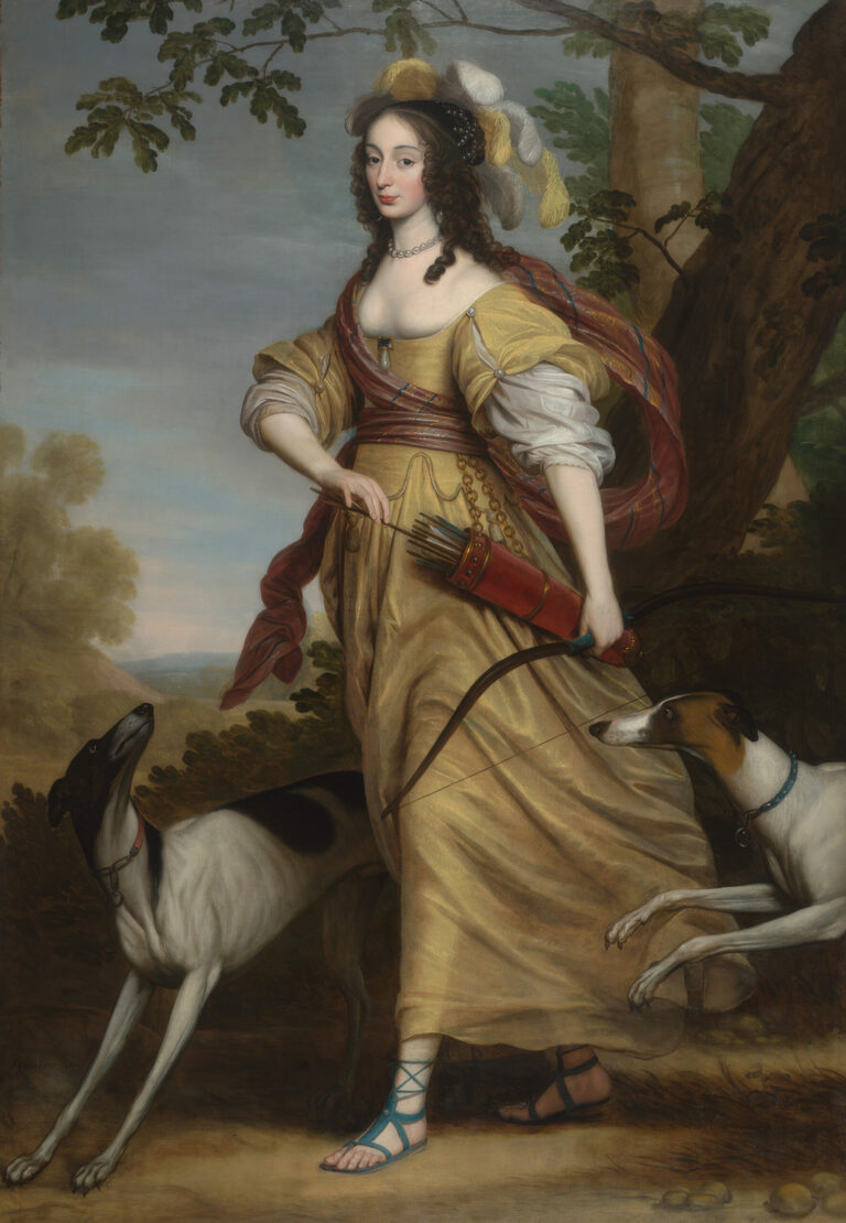 Portrait of Princess Louise Hollandine of the Palatinate as Diana, Gerrit van Honthorst, 1643, Centraal Museum, Utrecht