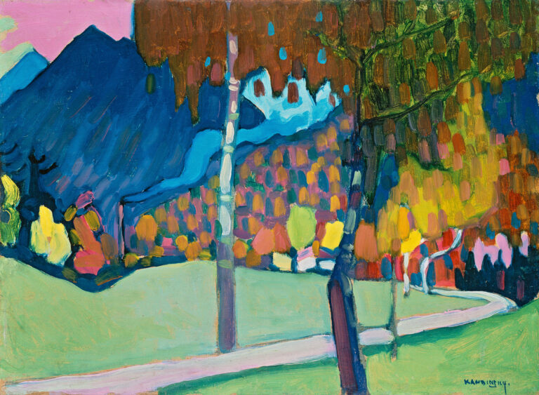 Autumn Study, Probably from Oberau, Wassily Kandinsky, 1908, Städtische Galerie im Lenbachhaus und Kunstbau München, Gabriele Münter Bequest 1957