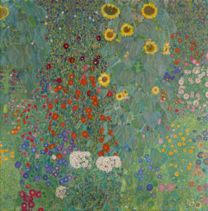 Cottage Garden with Sunflowers, Gustav Klimt, 1906, Belvedere Museum, Vienna